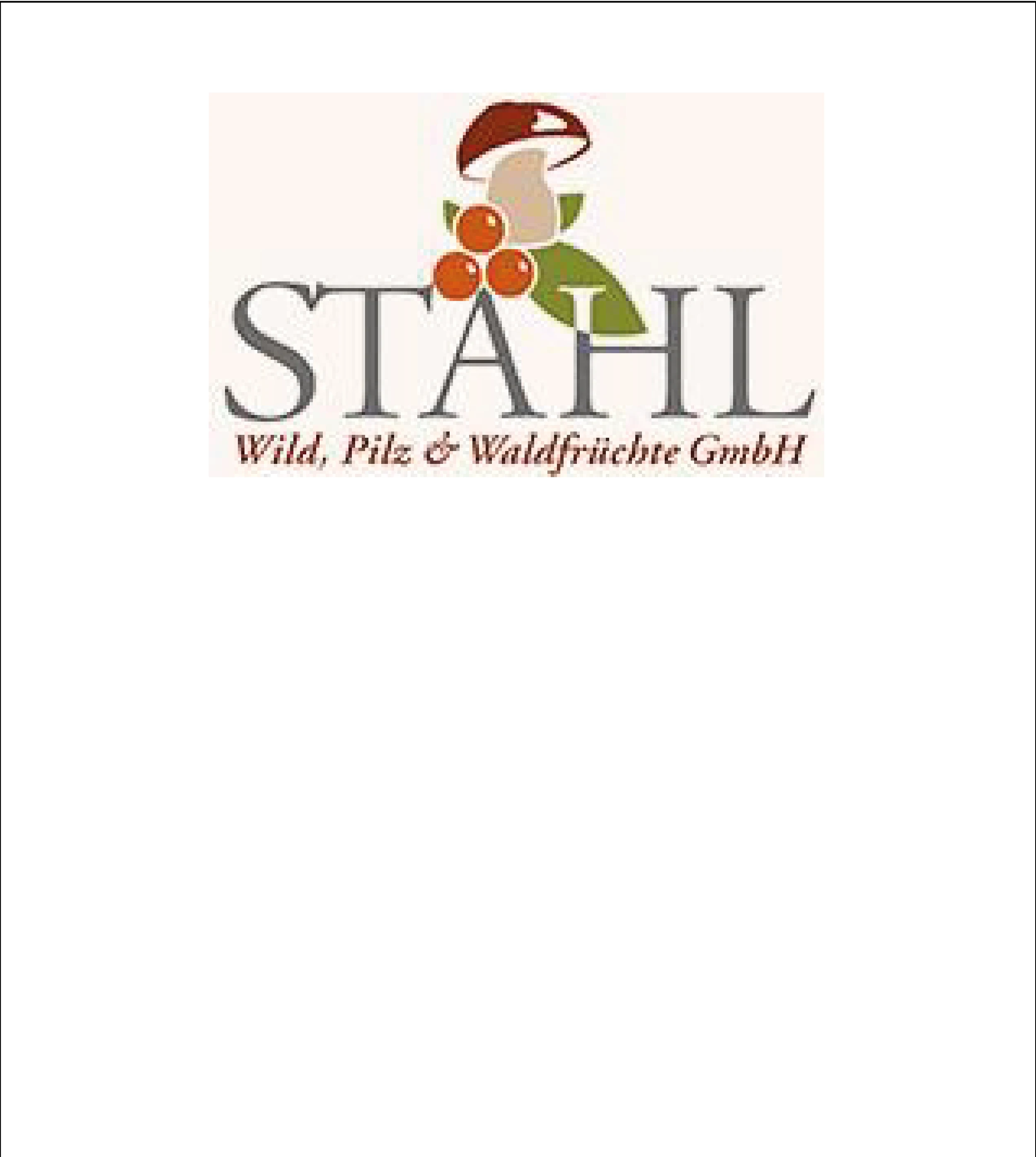 Stahl wild pilz und waldfrüchte gmbh Stahl wild pilz und waldfrüchte gmbh Logo