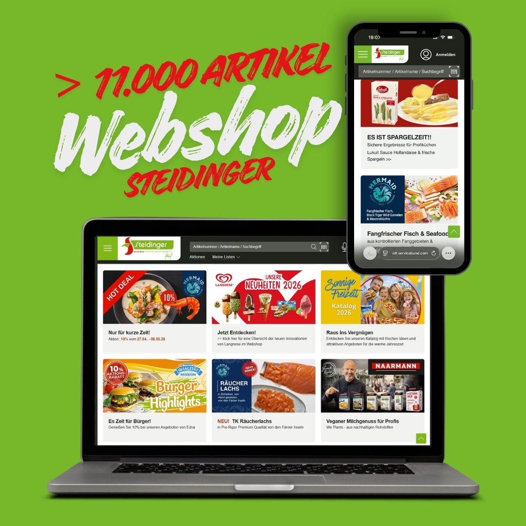 Jetzt Webshop besuchen Laptop und Smartphone