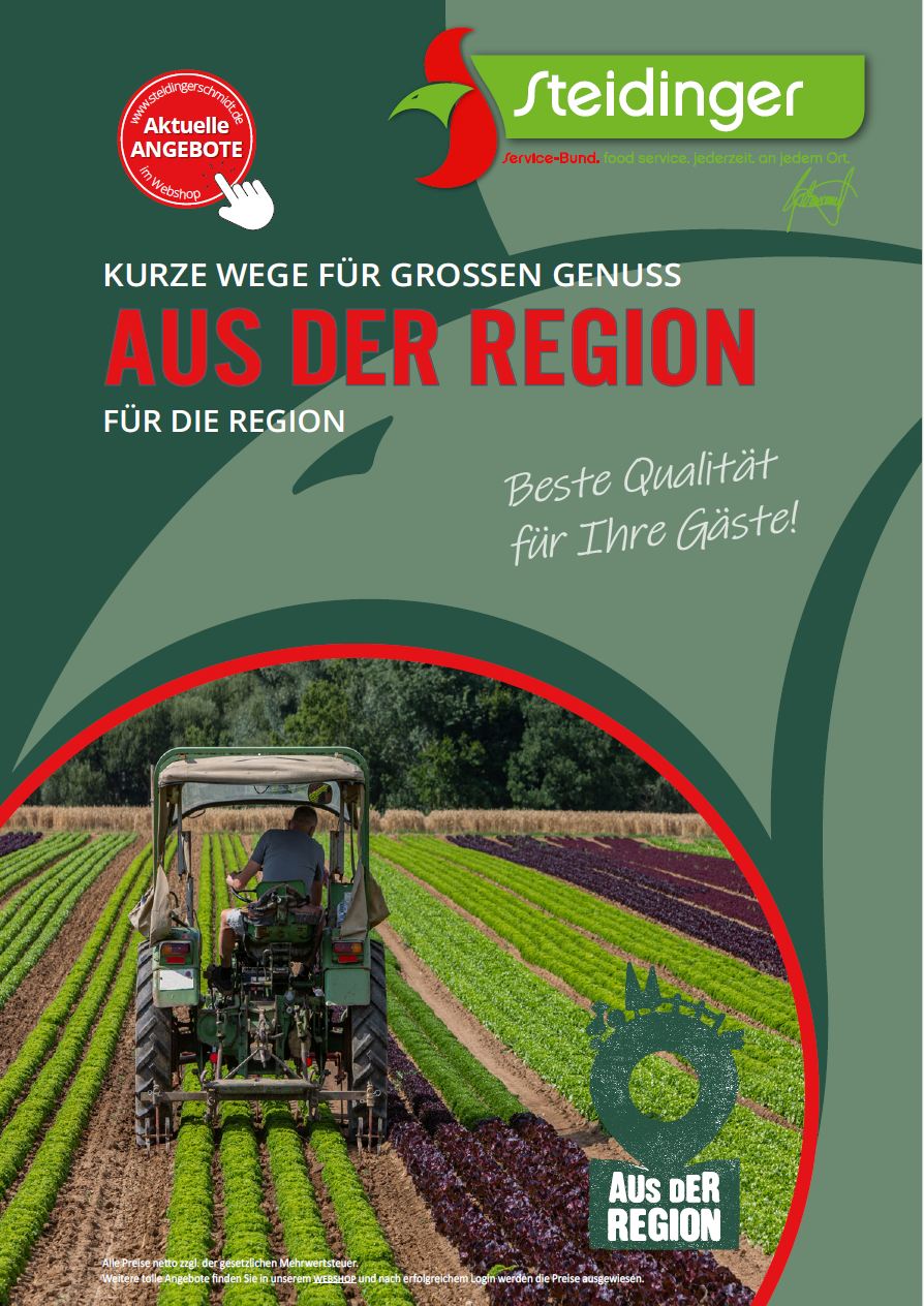 Blätterkatalog - Partner von Steidinger Aus der Region Eine Person fährt einen Traktor.
